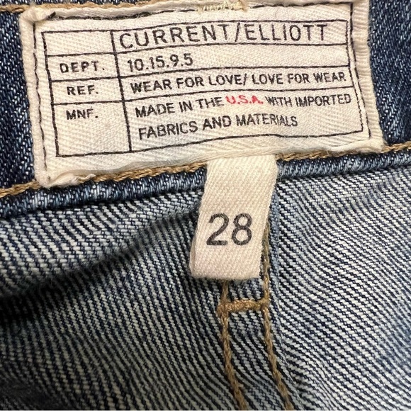 Current/Elliott The Slit Midi Denim Skirt 28 EUC - Picture 10 of 11